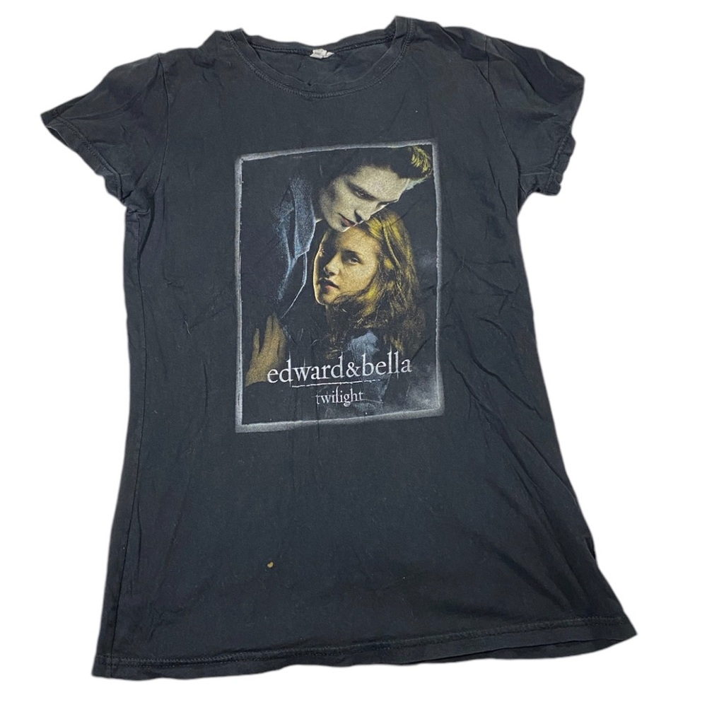 Vintage Twilight Movie Graphic Tee in Black Bay Island Large Girls VTG Y2K
